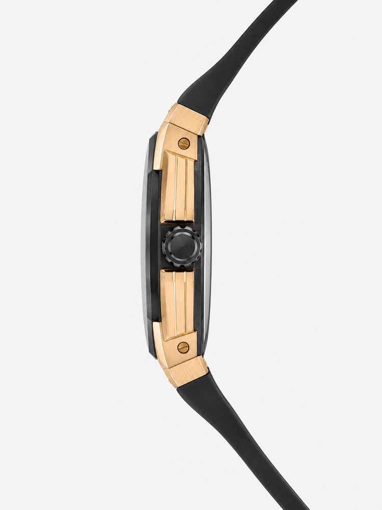 Aurum Apex Black Rose Gold Automatic Watch (45530675)