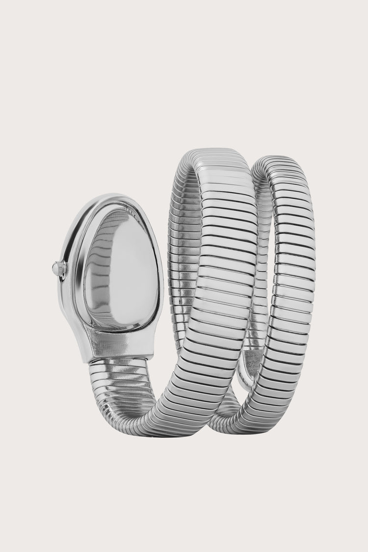 Le Serpent | Silver Black Dial Serpenti Watch | A Bovbo Edition Watch - (40342604)
