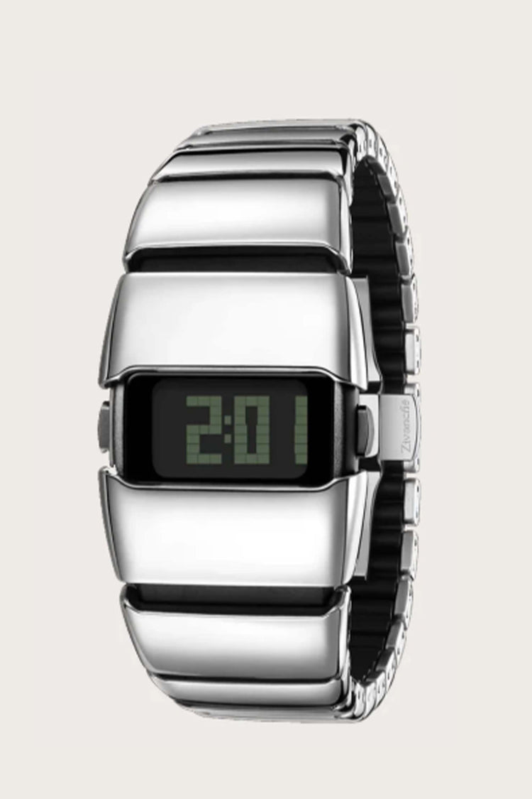 Turbo | Black Silver Digital Watch