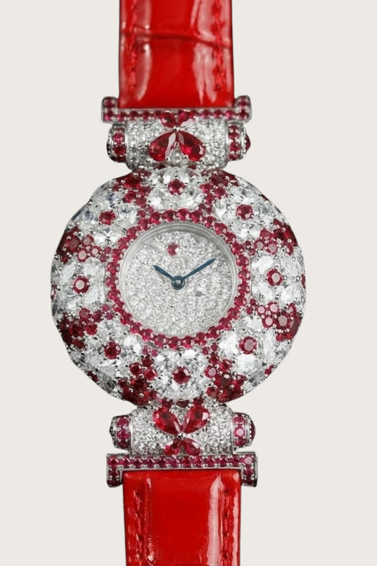 Zivanché Ruby Royale Diamond Encrusted Luxury Timepiece