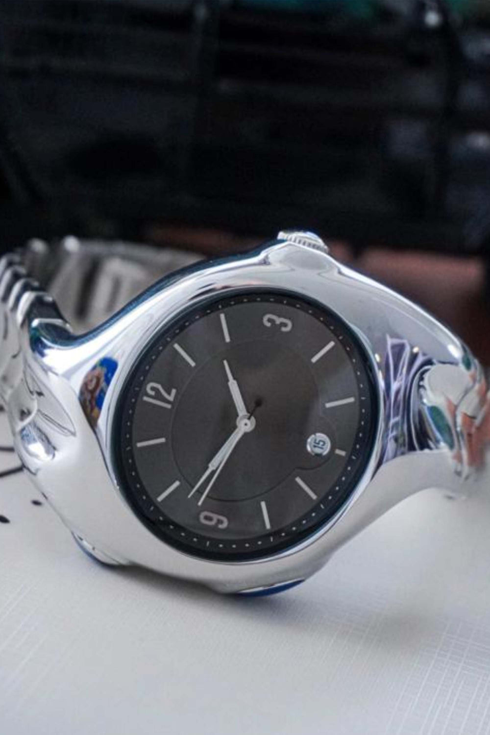 Mobius | Silver Black Dial Automatic Watch