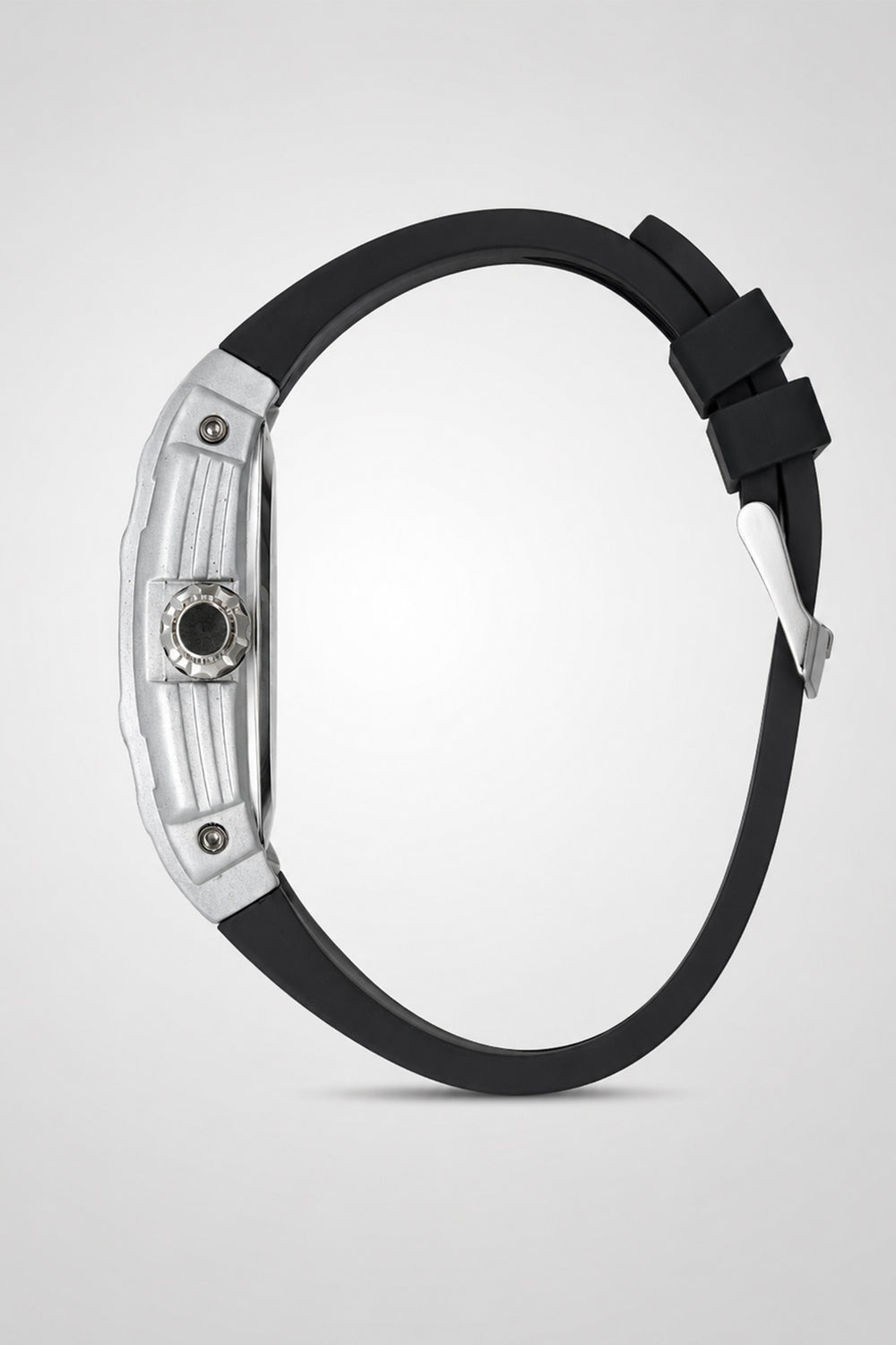 Crimson Orbit Silver Black Automatic  Watch (44658709)