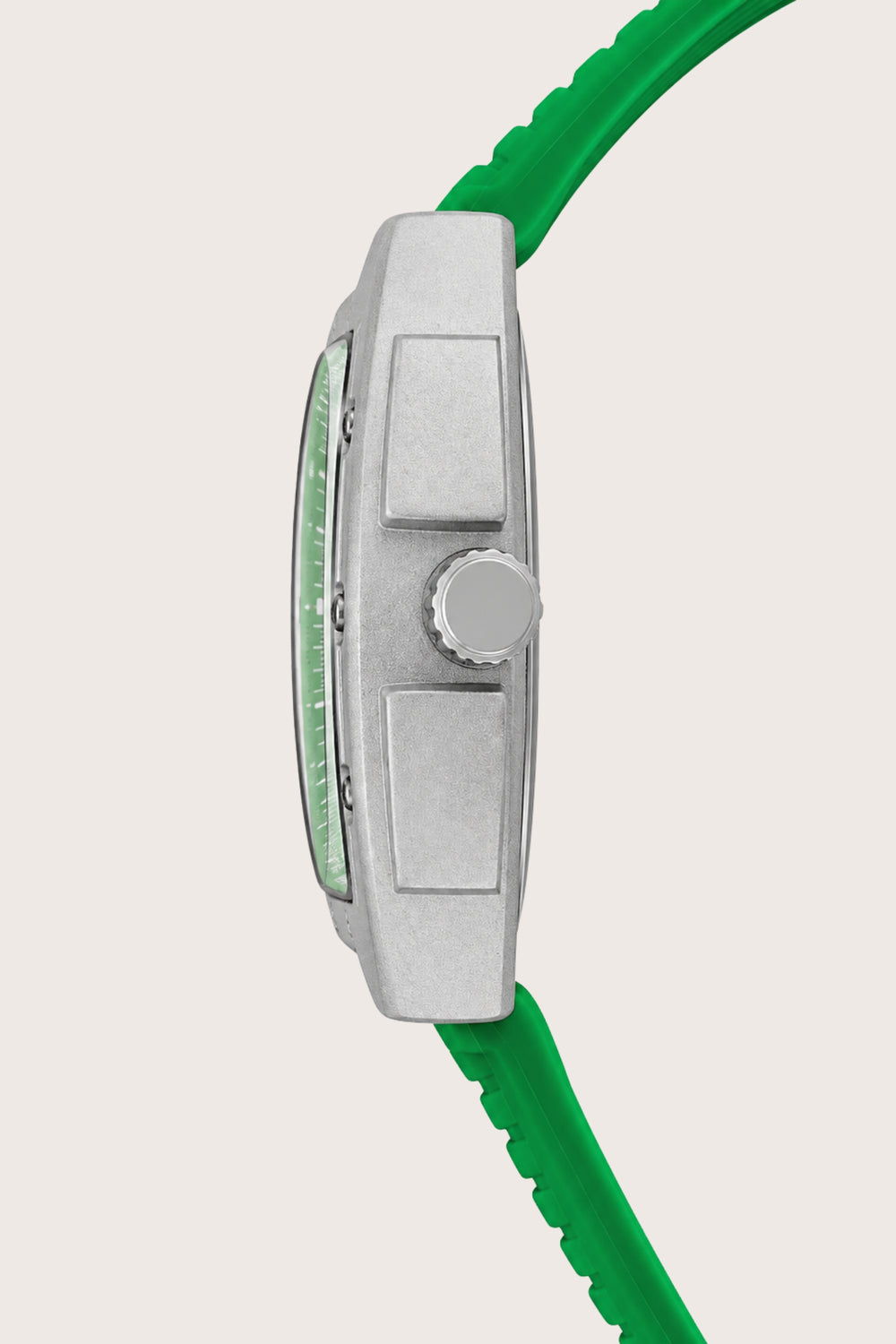 Hypervolt Silver Green Automatic Watch (44874877)