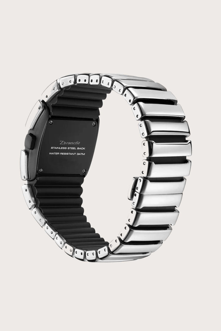Turbo | Metallic Silver Digital Watch - (ZIVRETBMTSLVDIG0029)