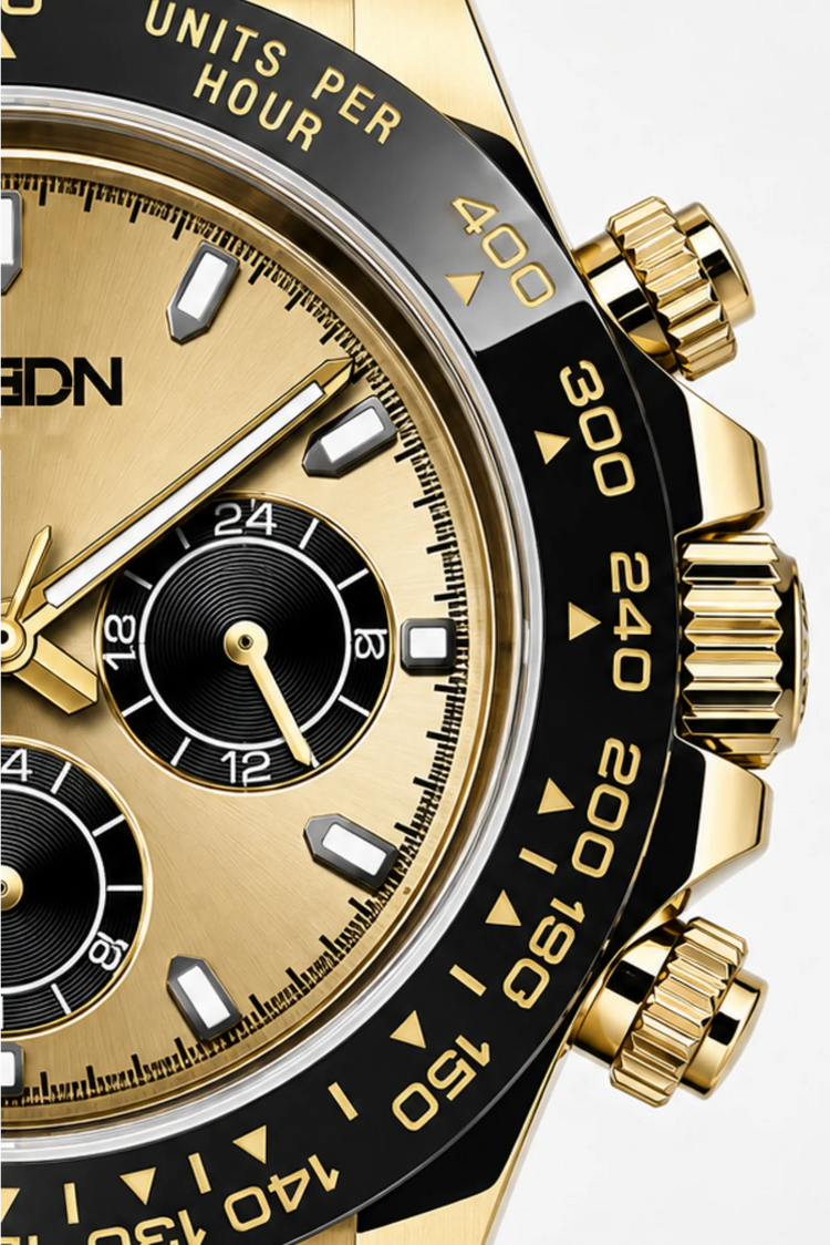 ROSDN Apex Gold Chronograph Watch