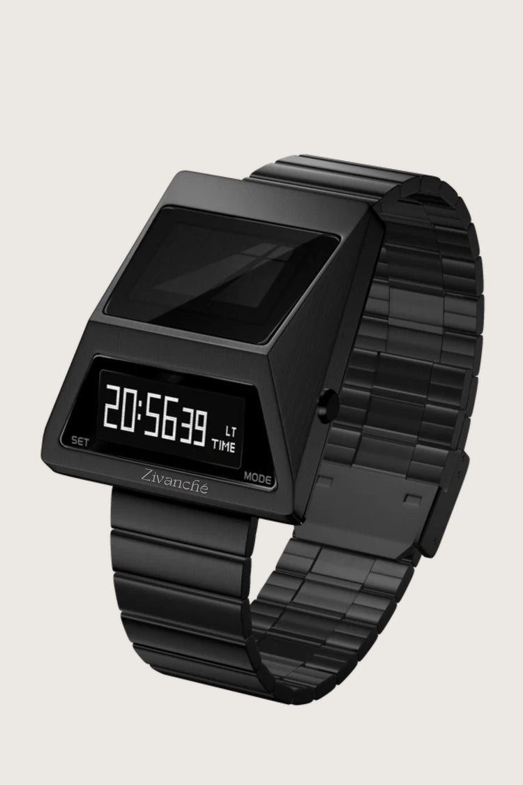 Moon Rover | Metallic Black Digital watch