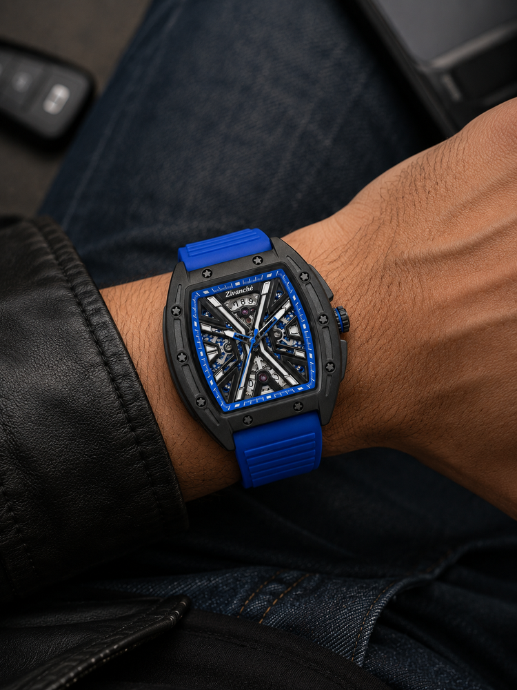 Hypervolt Black Blue Automatic Watch (44658704)