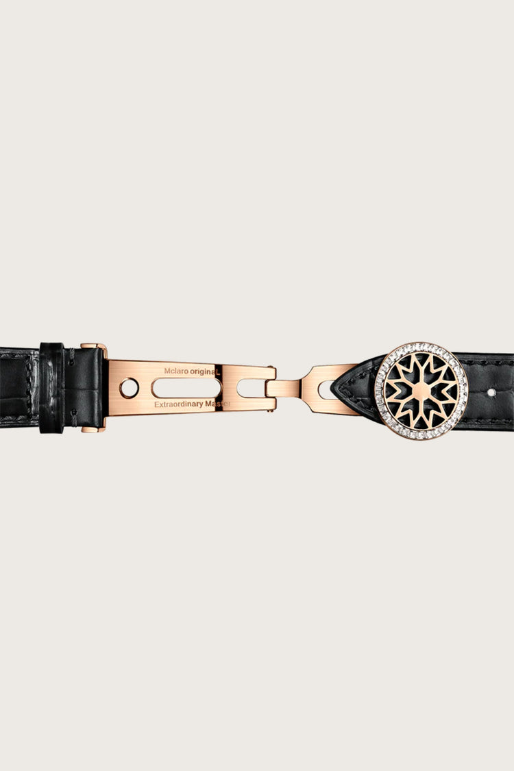 Master Series Zivanche Mclaro Rose Gold Edition Full Diamond-Eye of Power Watch - (41070736)