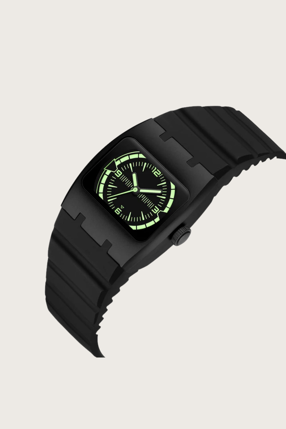 Armor Grid | Black Green Dial Watch