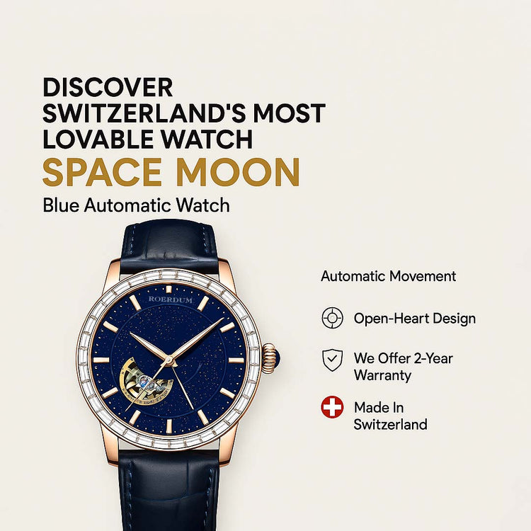 Space Moon | Blue Automatic Watch | A Roerdum Edition Watch (39907737)