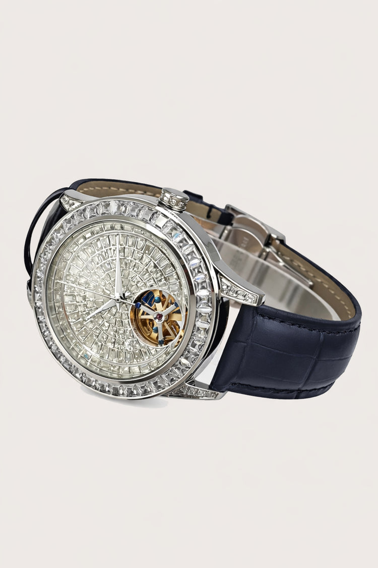 NovaCore Diamond | Blue Silver Mechanical Watch