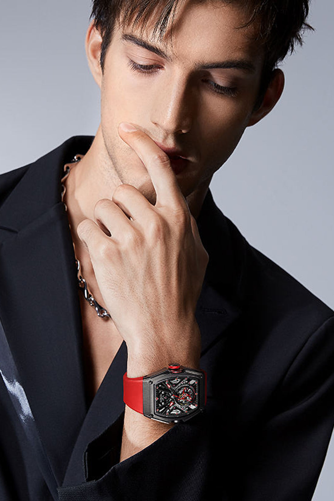 Zivanche Swiss | ROSDN Red Black Automatic Mechanical Watch