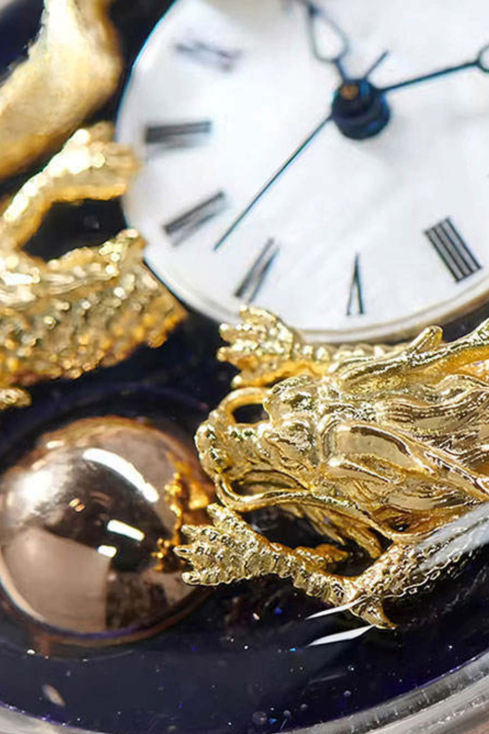 Zivanche Imperial Dragon Dome Leather Watch