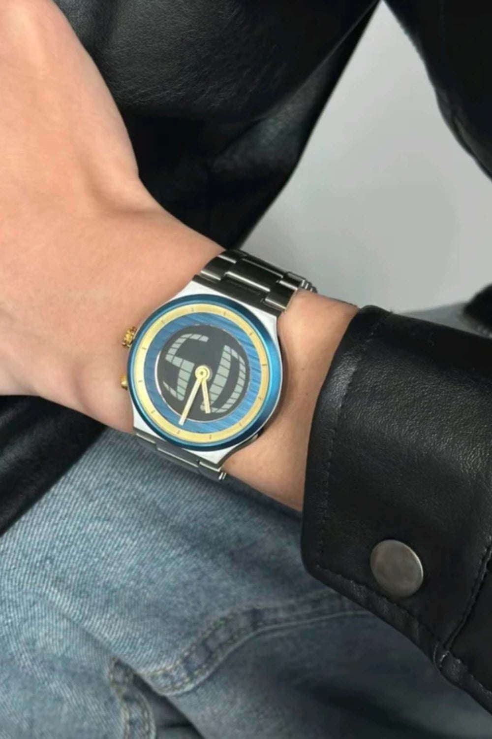 Spin Dial | Silver Blue Automatic Watch