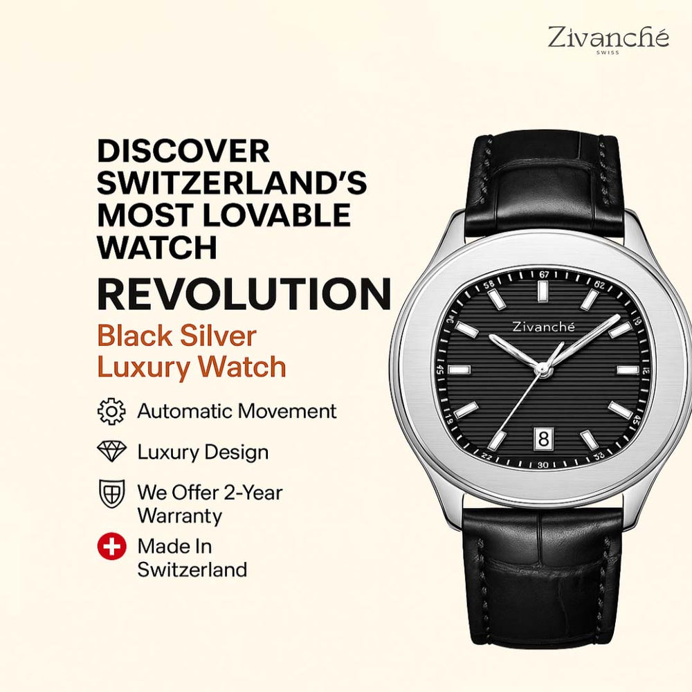 Revolution | Black Silver Luxury Watch - (39907747)