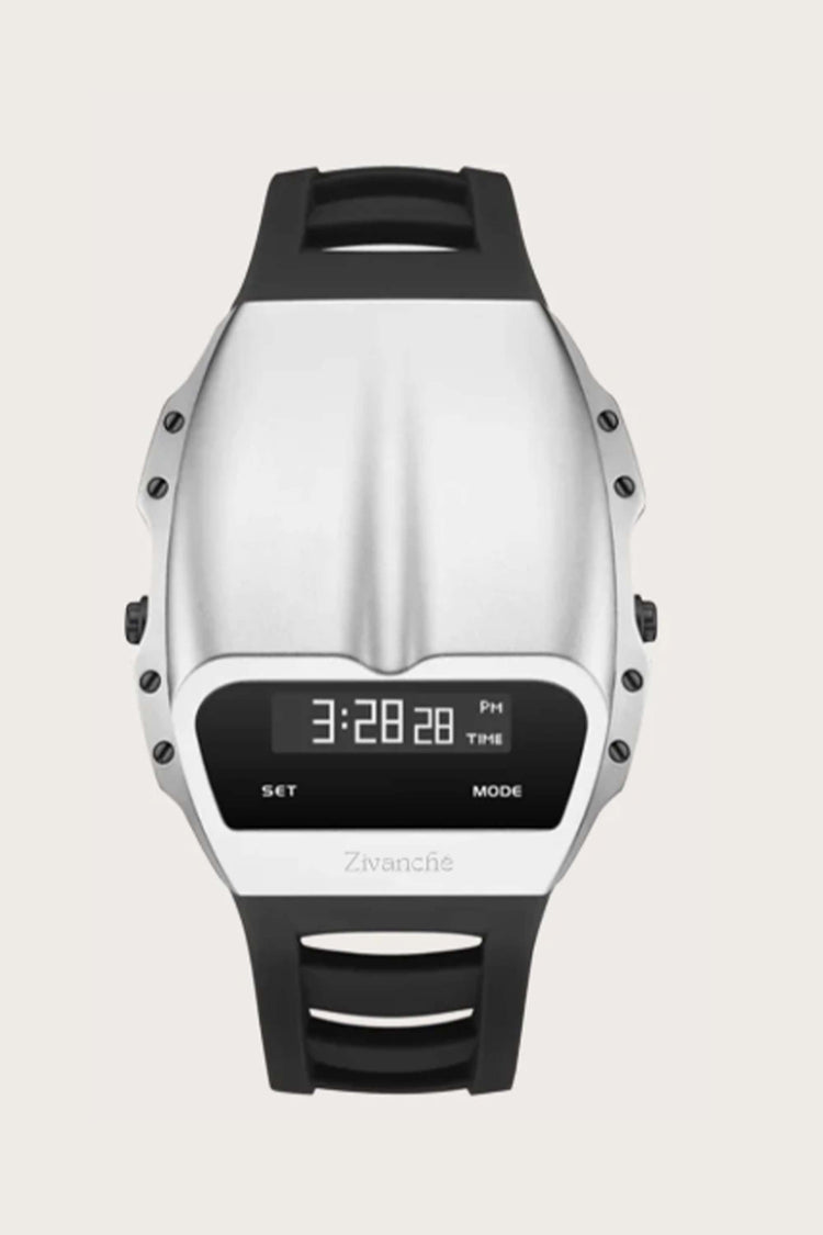 Old Retro | Silver Black Digital Watch (39907752)