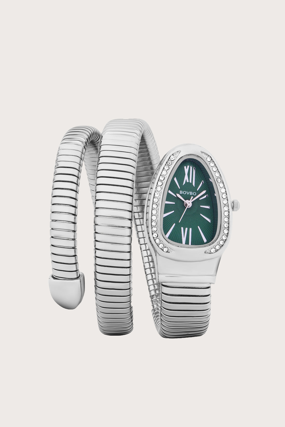 Le Serpent  | Silver Green Serpenti Watch | A Bovbo Edition Watch - (40765612)
