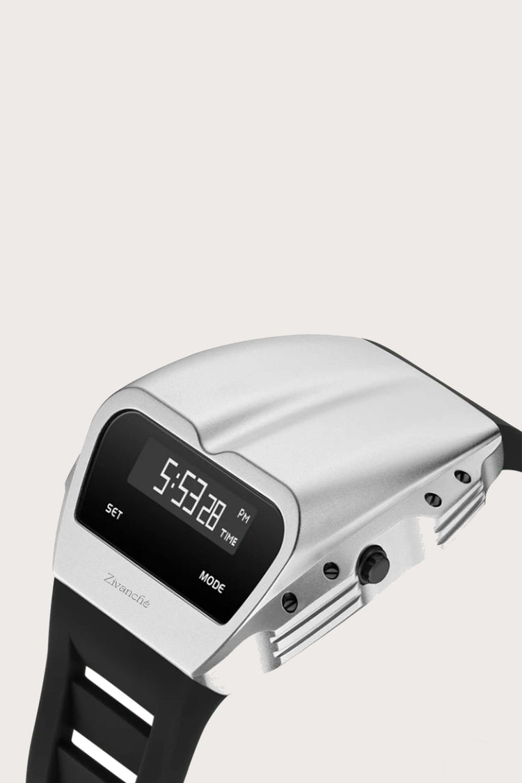 Old Retro | Silver Black Digital Watch (39907752)