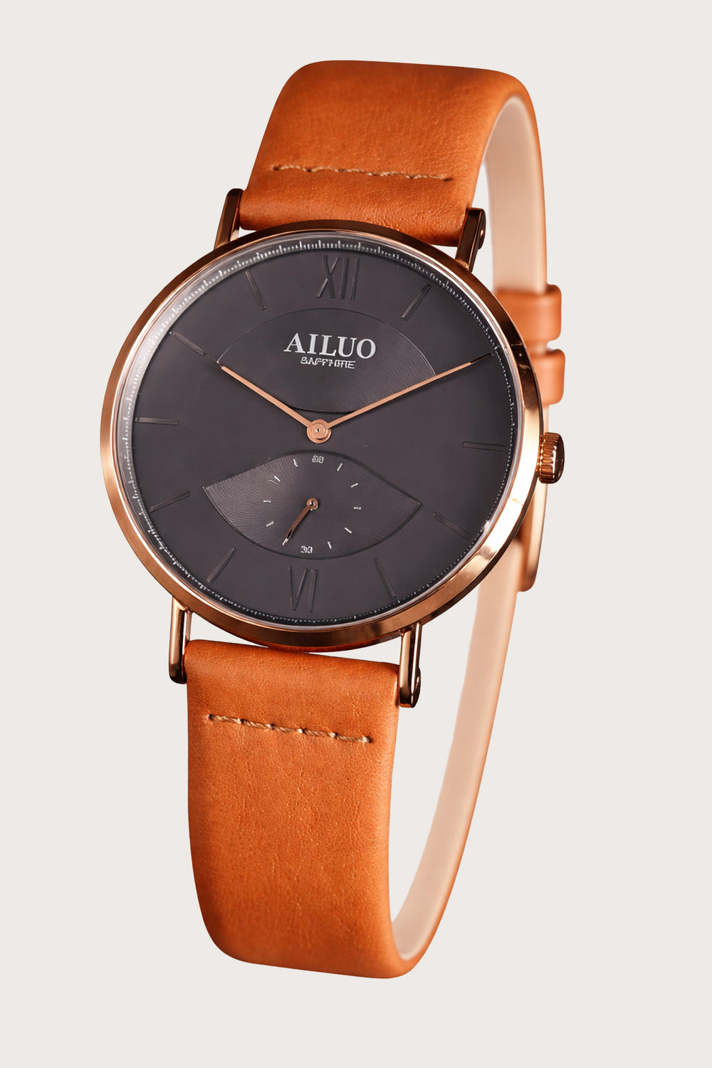 Amber Noir | Ailuo Orange Copper Mechanical Watch
