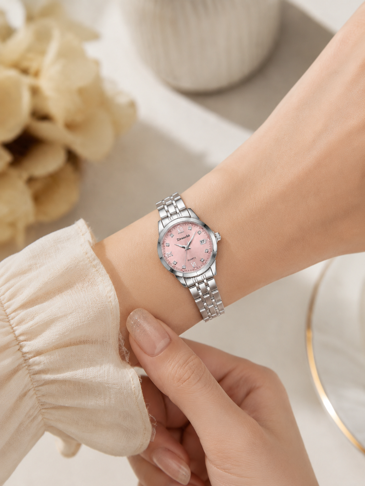 Stellar Grace Silver Pink Quartz Edition Watch (44580762)
