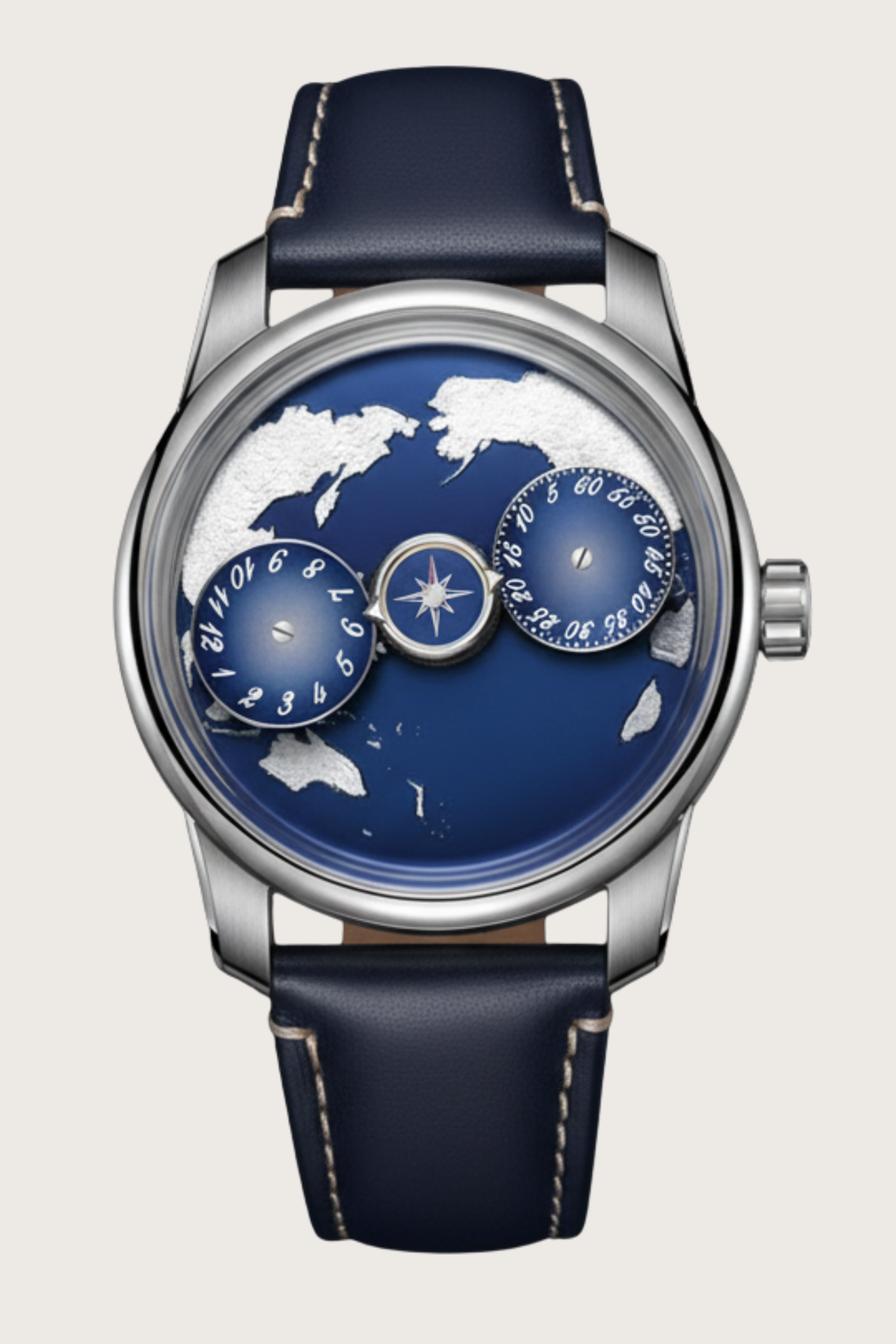Geo Sphere Blue Automatic Mechanical | Compass Edition