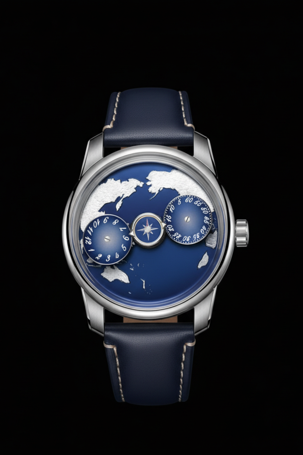 Geo Sphere Blue Automatic Mechanical | Compass Edition