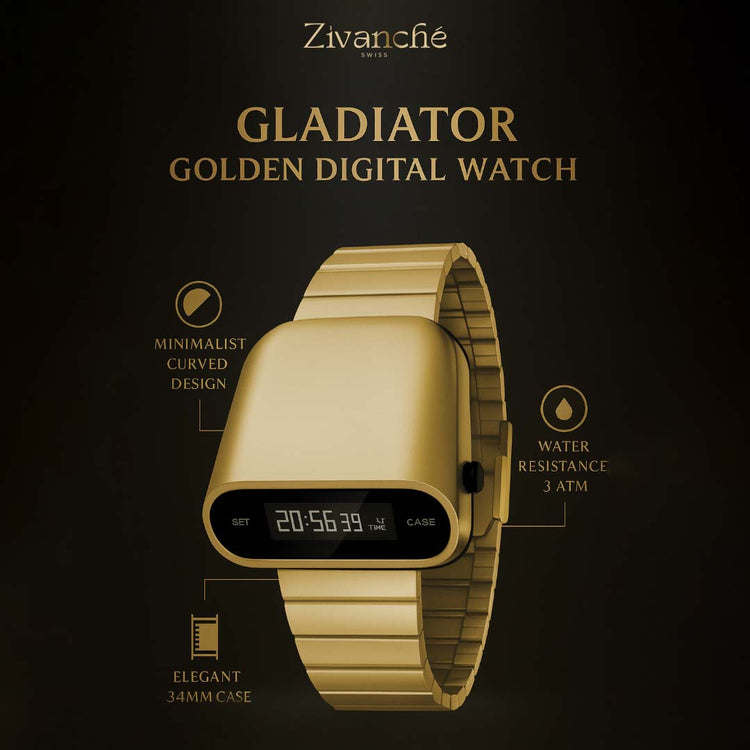 Gladiator | Golden Digital Watch - (41070750)