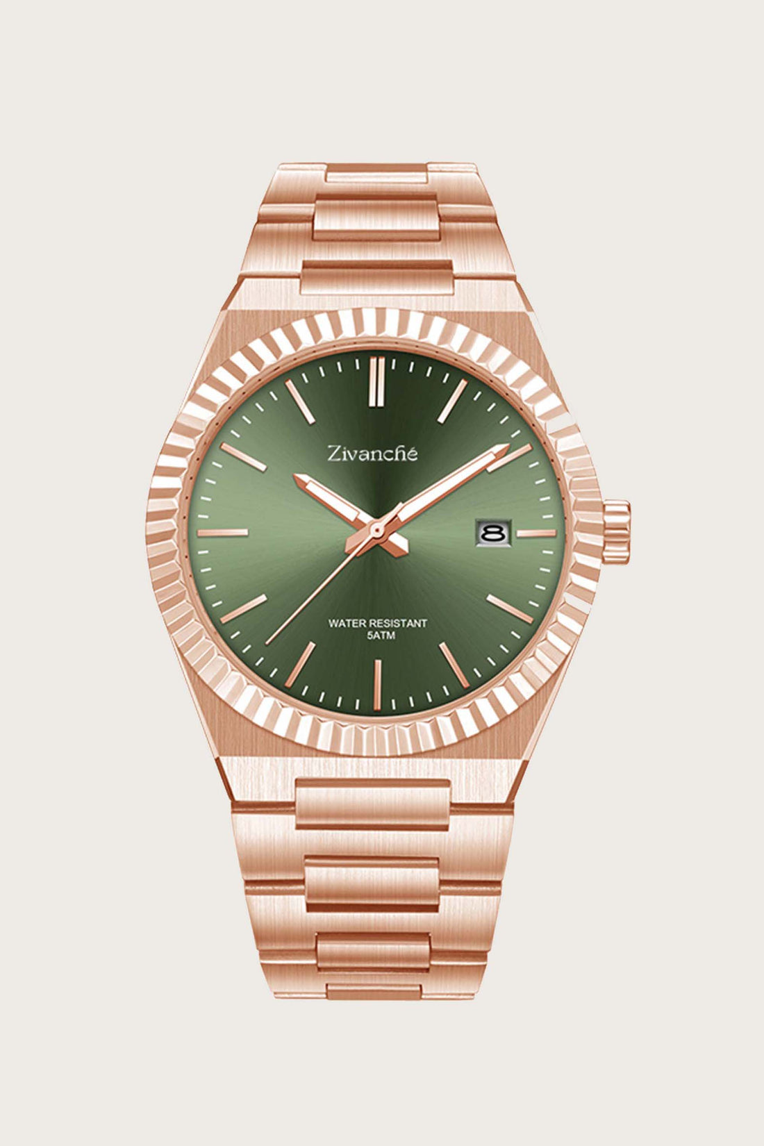 Orbit | Rose Gold Green Luxury  Watch - (39907734)