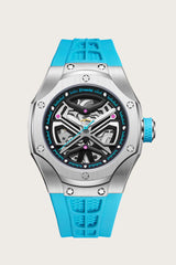 Optimous | Blue Fully Automatic Multi-function Watch - (39936952)