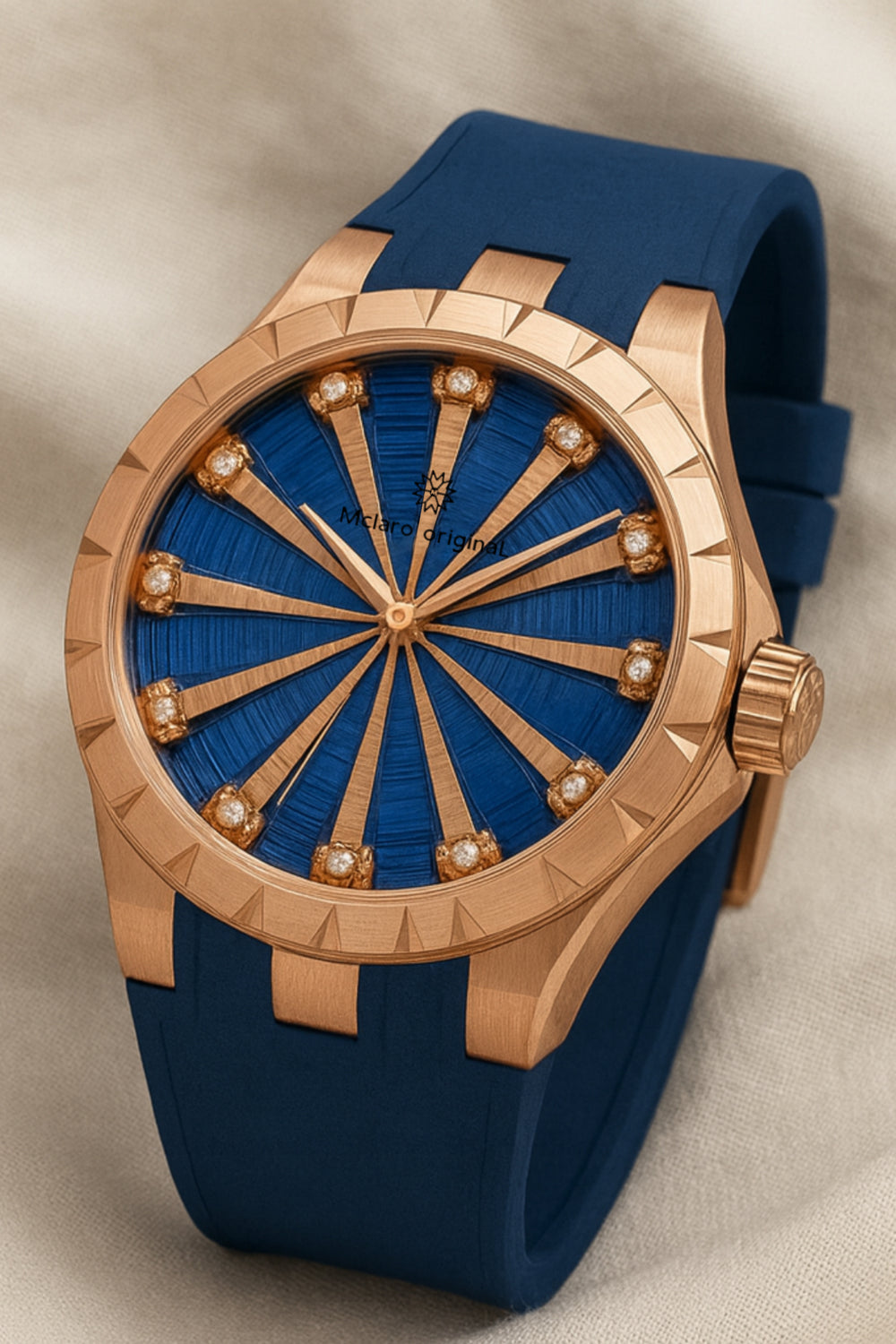 Twelve Knights | Blue Rose Gold Automatic Watch | A Mclaro Edition Watch (43014177)