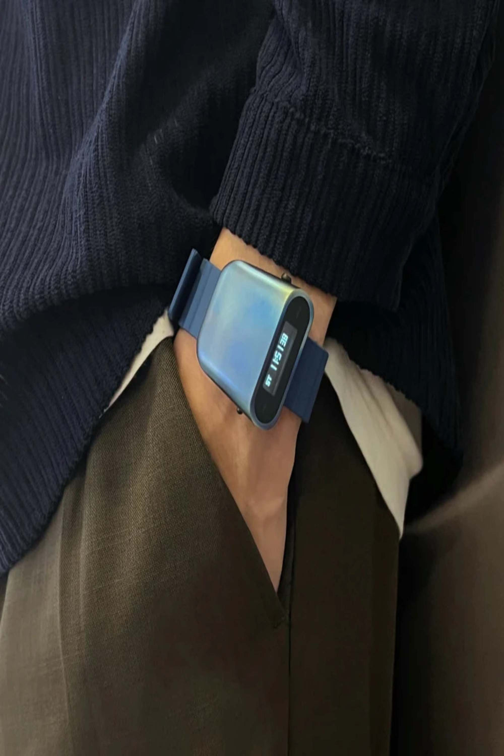 Titanium Blue | Black Blue Digital Watch