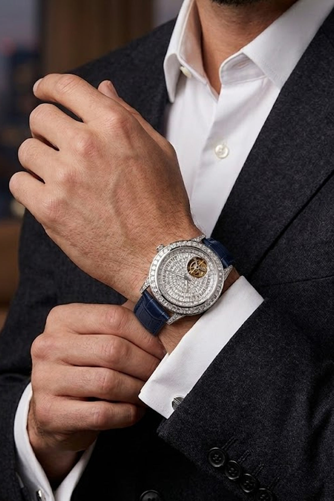NovaCore Diamond | Blue Silver Mechanical Watch