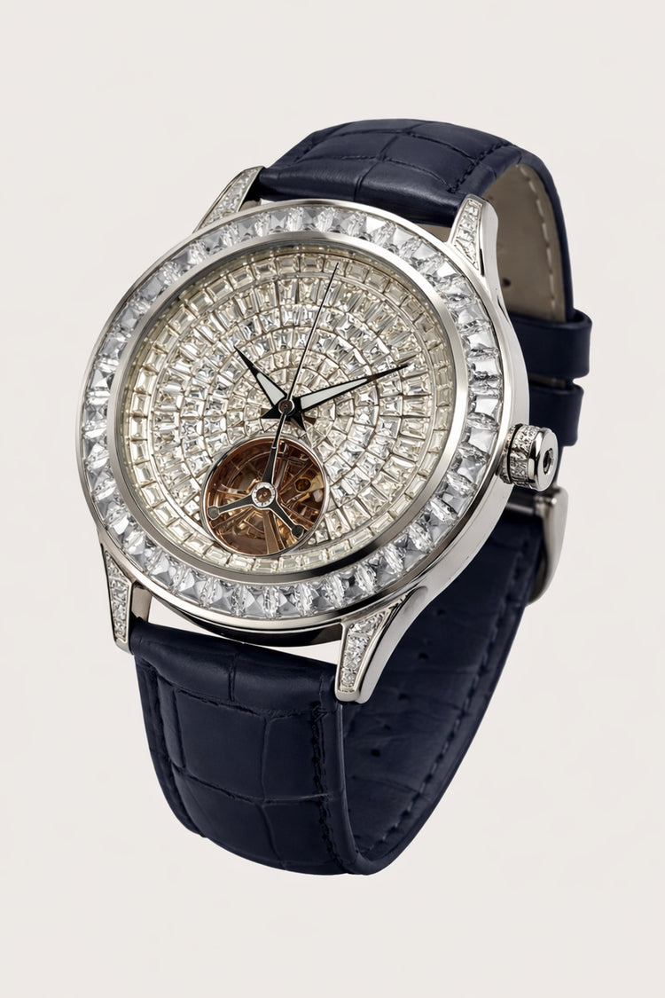 NovaCore Diamond | Blue Silver Mechanical Watch
