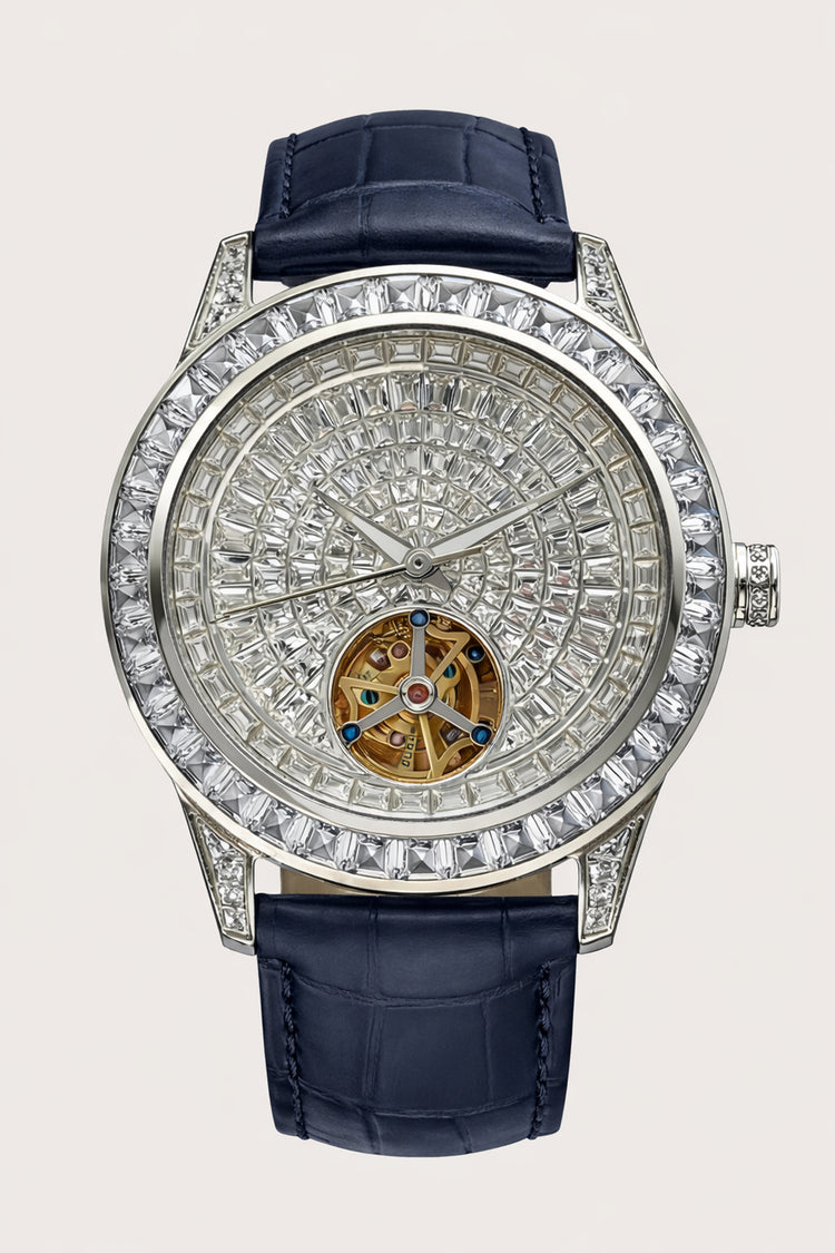 NovaCore Diamond | Blue Silver Mechanical Watch