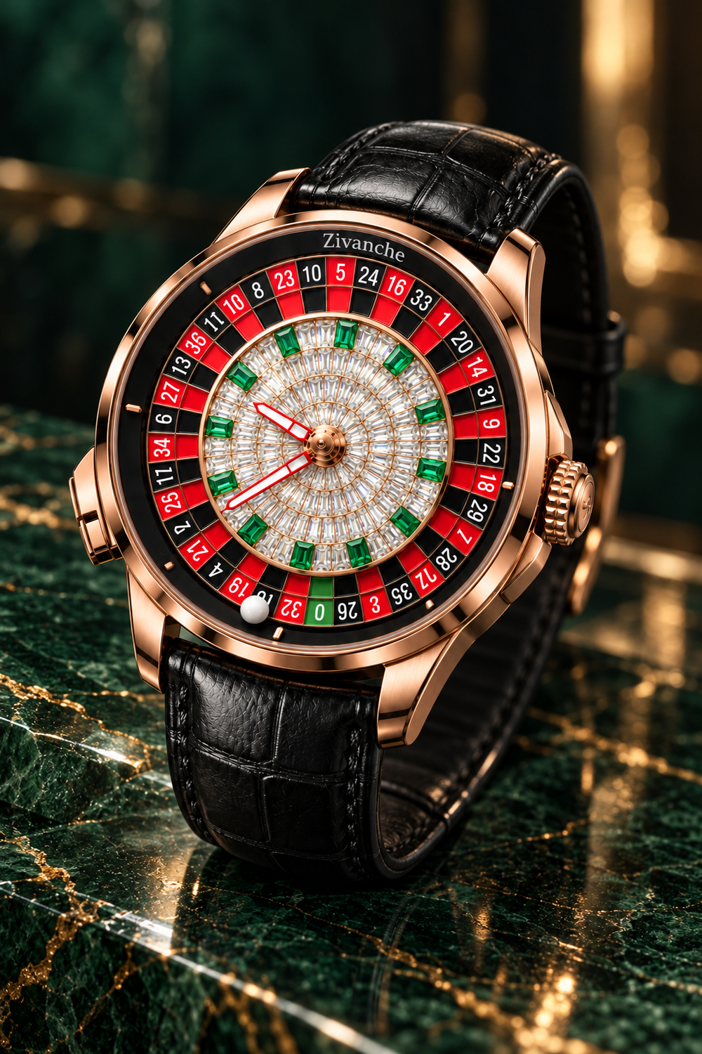 Zivanché Royal Roulette Diamond Edition Casino Watch