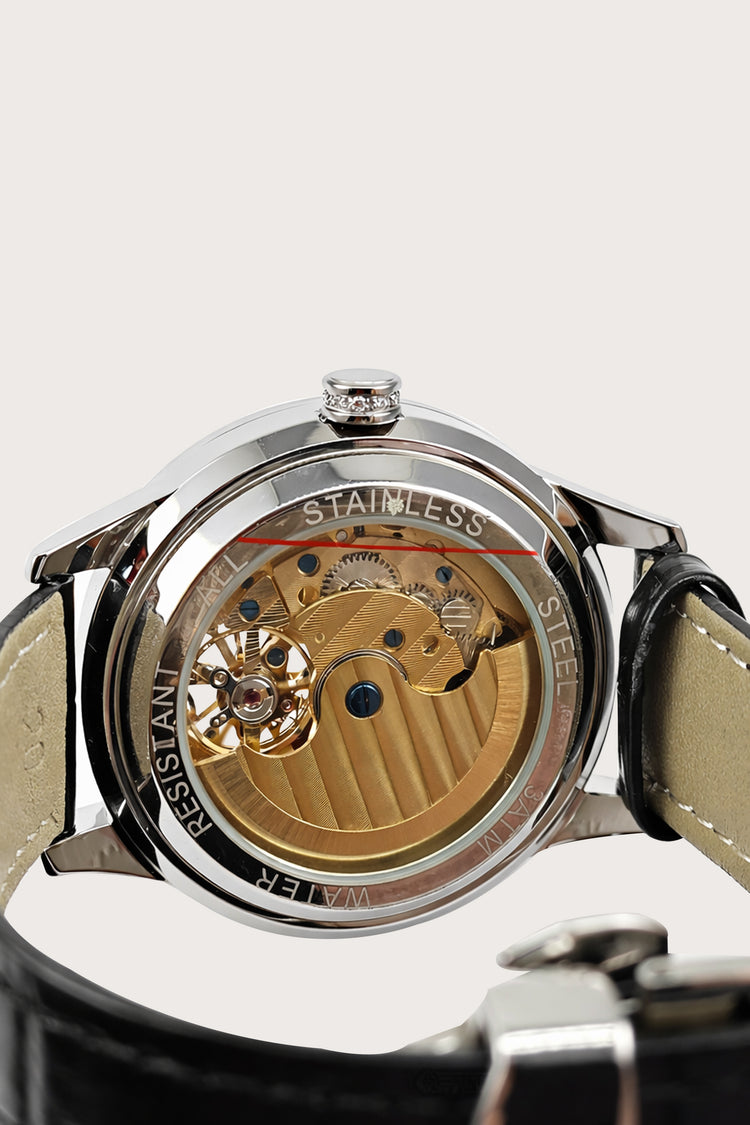 NovaCore Diamond | Black Silver Mechanical Watch