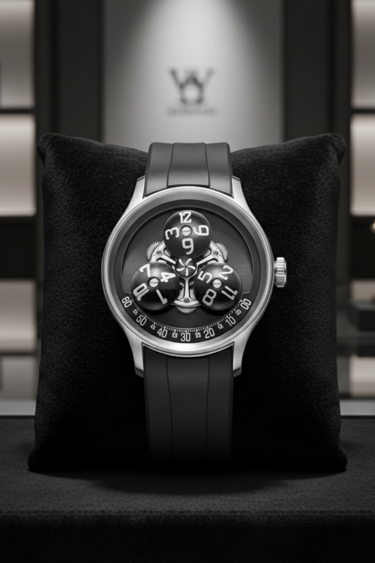 Trisphere Orbit | Black Mechanical Sculpture Edition Watch