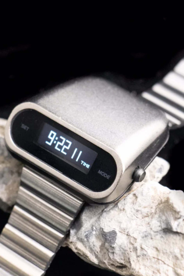 Gladiator | Metallic Silver Digital Watch