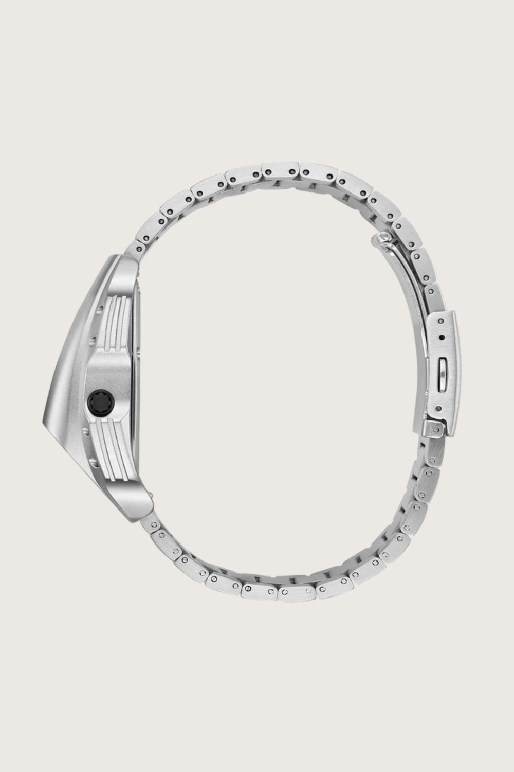 Luxe Rock | Silver Green Digital Watch