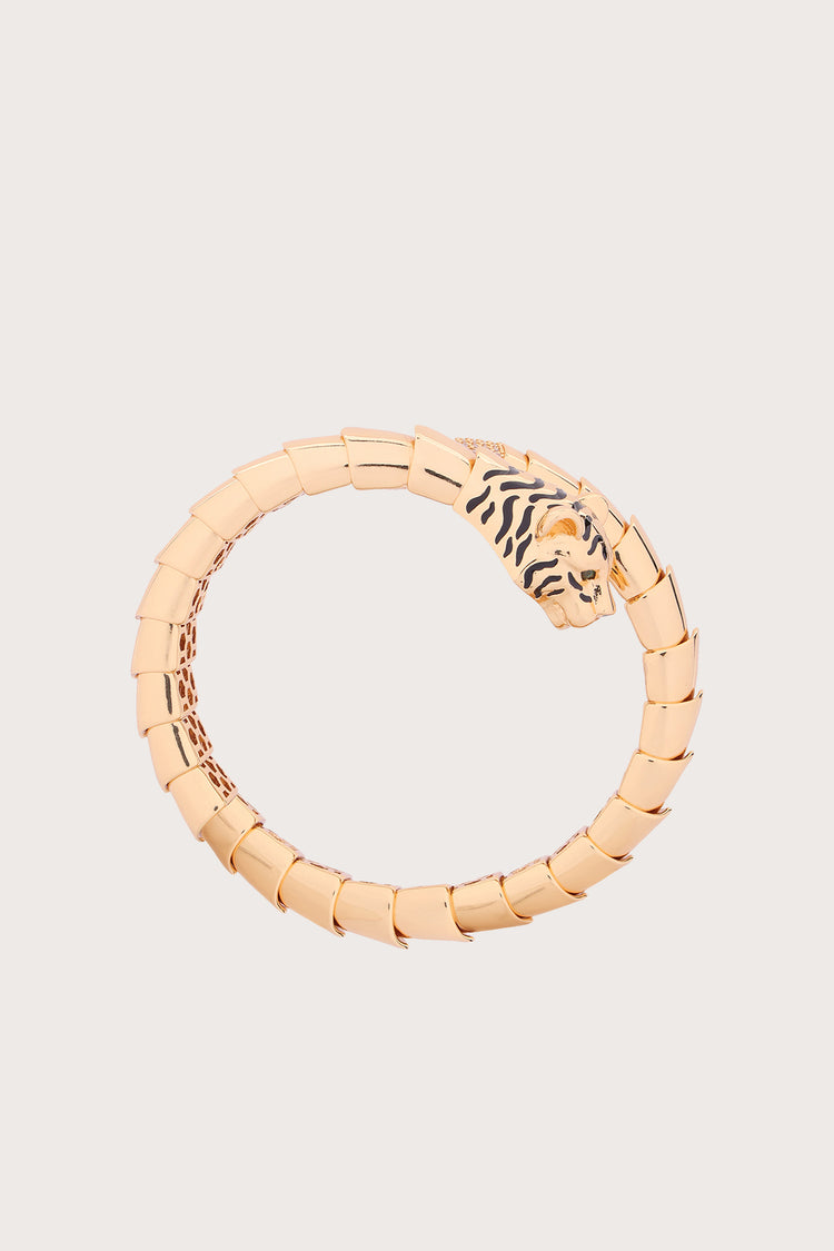 Gilded Tiger | Golden Black Bracelet