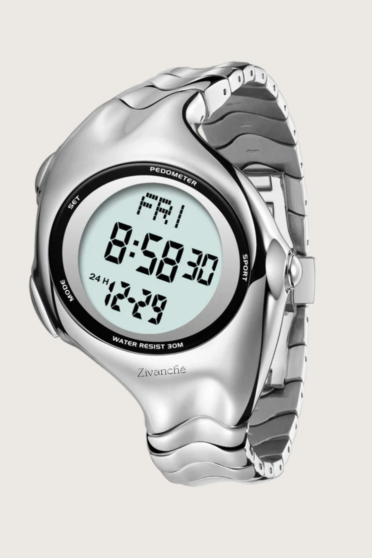Terminator | Silver Digital Watch