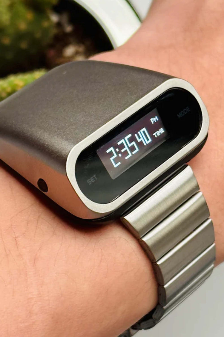 Gladiator | Metallic Silver Digital Watch