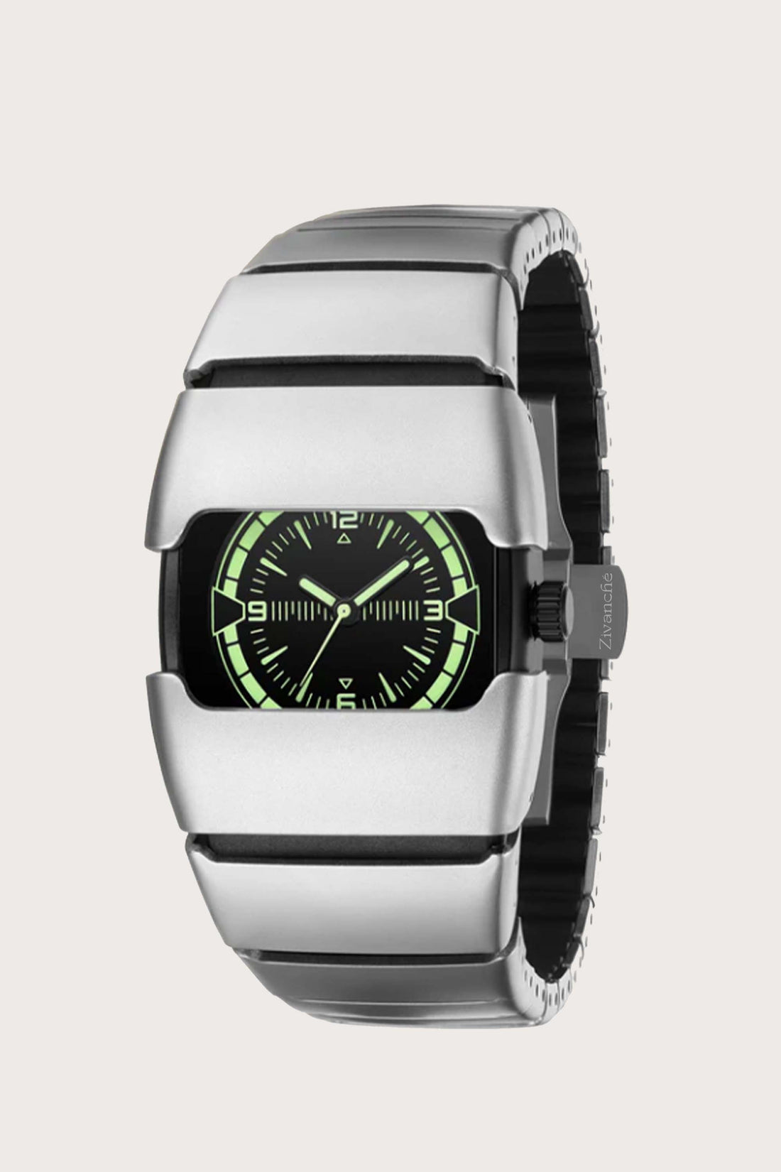 Lumin | Silver Green Dial Watch