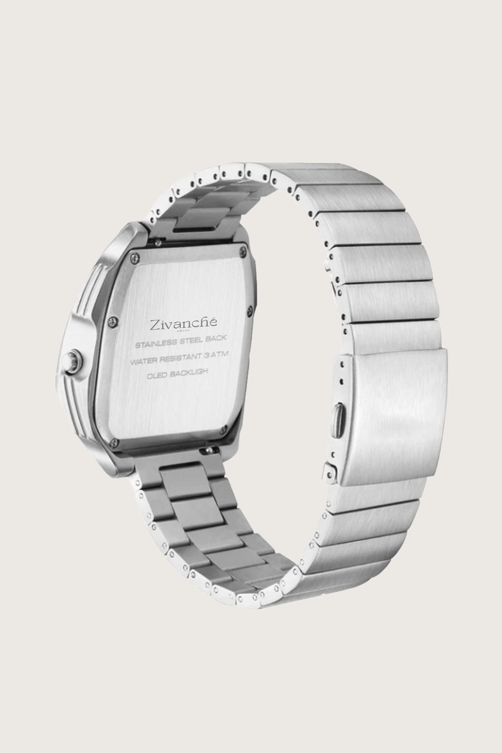 Luxe Rock | Silver Green Digital Watch
