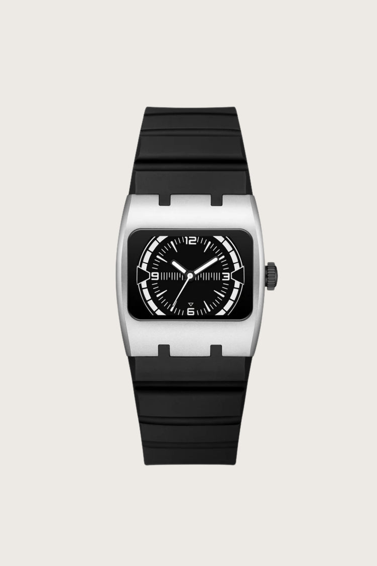 Armor Grid | Black White Dial Watch