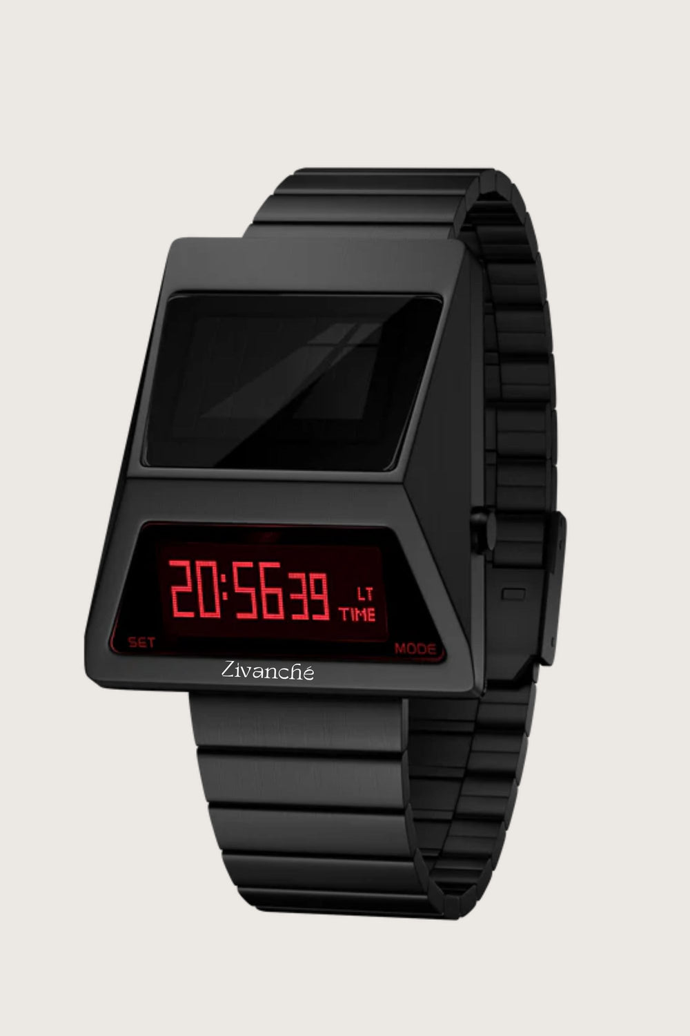 Moon Rover | Black Metallic Red Digital watch