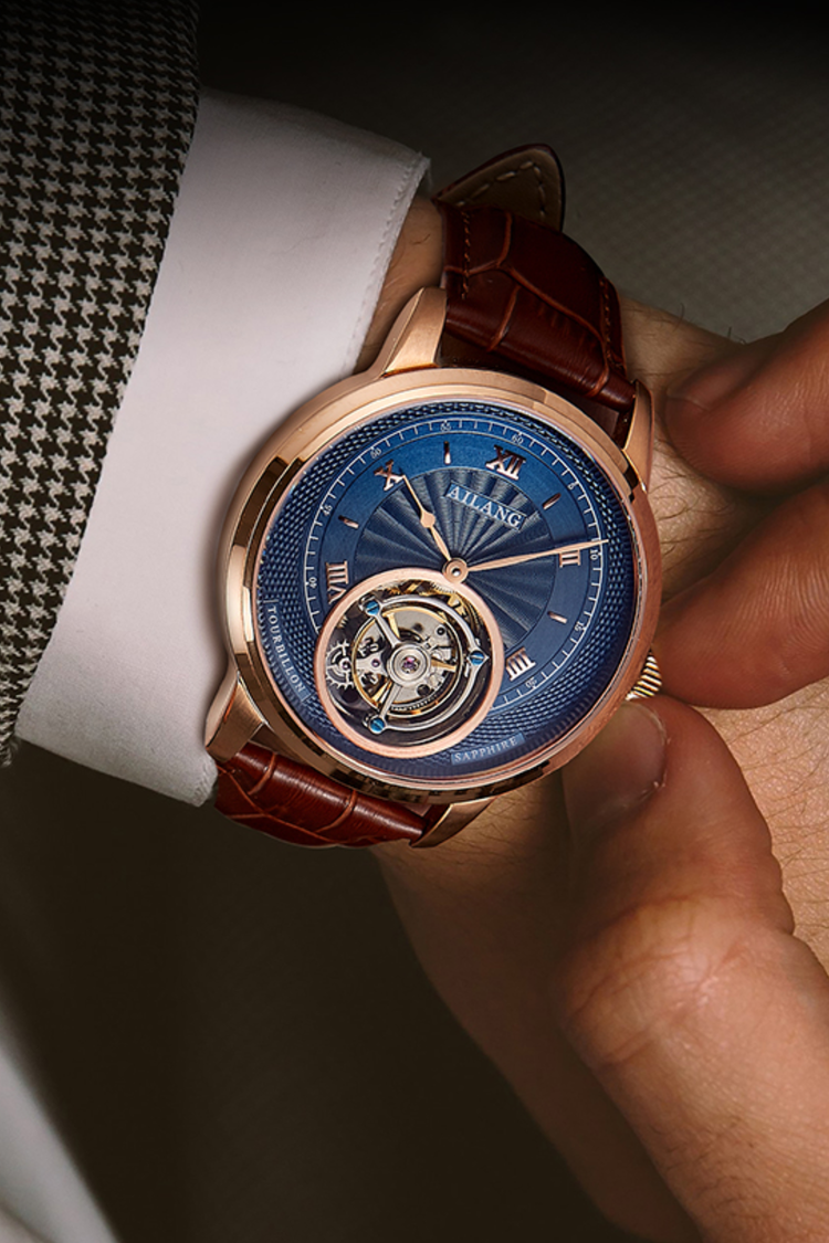 AILANG  Brown Multi-Feature Mechanical Luxe Watch
