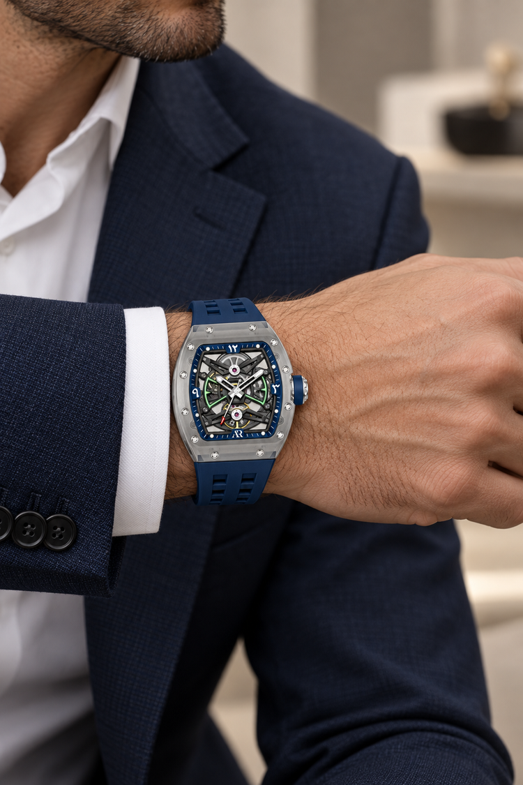 AR Skeleton Tonneau Automatic Movement Watch