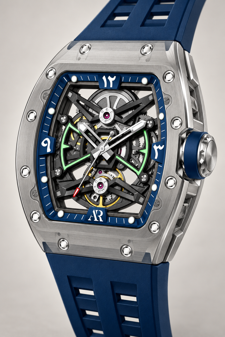 AR Skeleton Tonneau Automatic Movement Watch