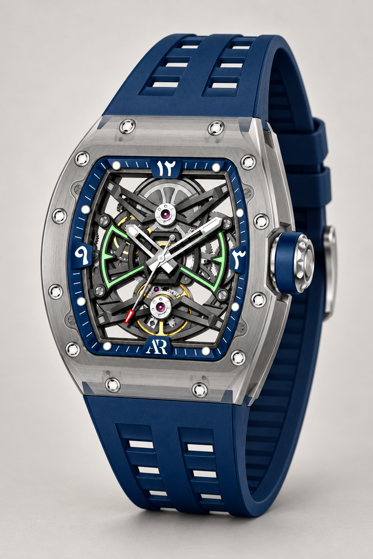 AR Skeleton Tonneau Automatic Movement Watch